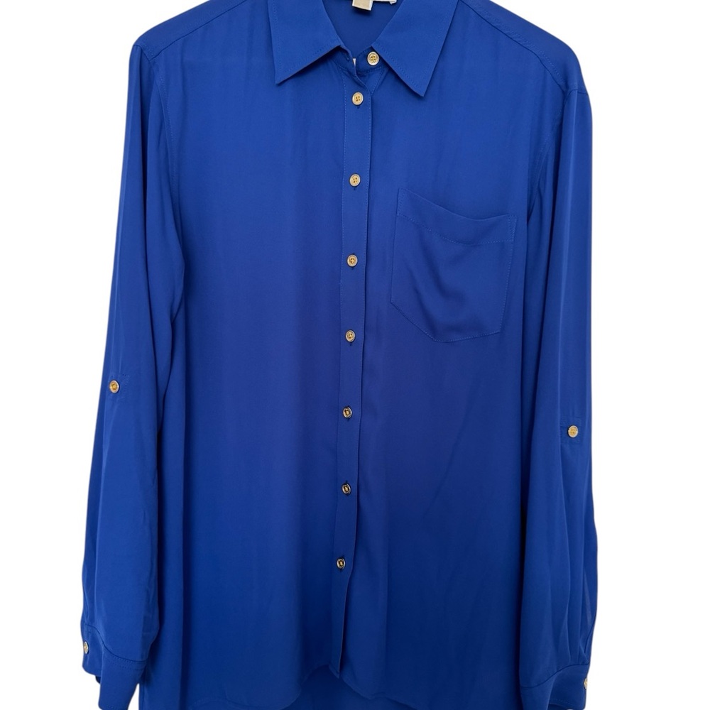 Blue Button-Up Shirt